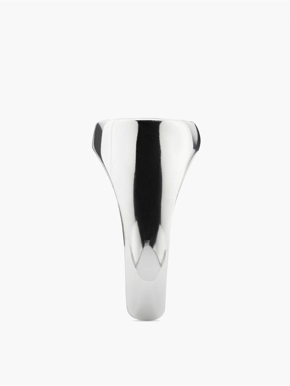 Gucci Trademark Sterling Silver Oval Signet Ringsize 10.5 - Picture 6 of 6